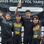 Konya Belediyespor bisiklet takımı Trabzon’da 4 madalya kazandı