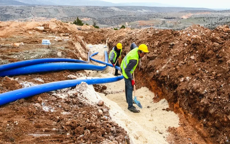 Malatya’da 8 bin 100 metre altyapı